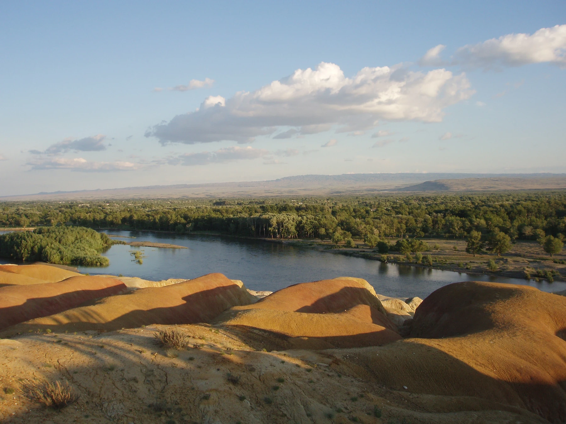 Irtysh River landscape near Burqin in Altay Prefecture