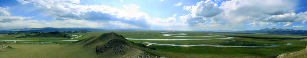 Bayan Bulag Grassland wetlands and river channels