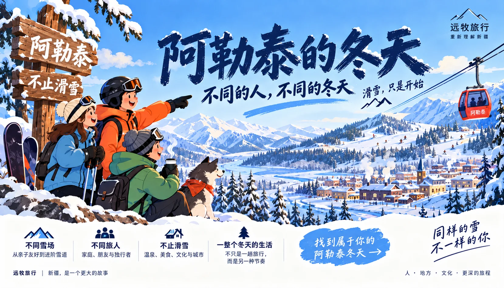 游客住几天，有些人工作一个雪季